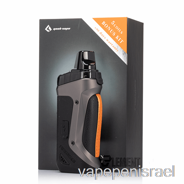 Vape Israel חד פעמי גיק Vape Aegis Boost 40w Pod Mod Kit Le Bonus Kit - Gunmetal